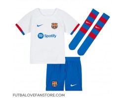 Barcelona Frenkie de Jong #21 Vonkajší Detský futbalový dres 2023-24 Krátky Rukáv (+ trenírky)